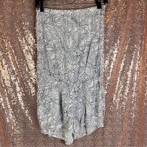 Katin White Floral Print Cover-Up Romper – Lightweight Beachwear Size Small